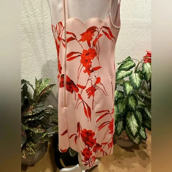 Ted Baker Pink Jaazmin Fantasia Scallop Mini Dress size 3 - Picture 6 of 16